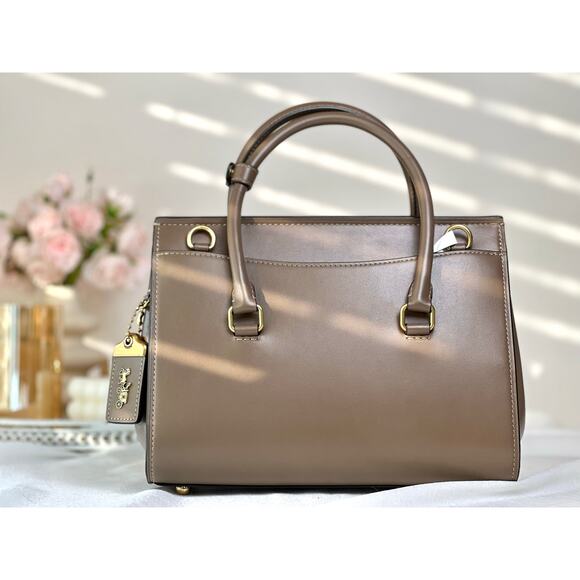 COACH Broome Small Carryall Bag In Dark Stone Color - Picture 2 of 16